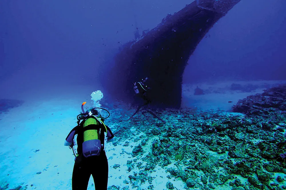 Plongee sur lepave du Stella Maru ile maurice Plongée sur l'épave du Stella Maru ile maurice